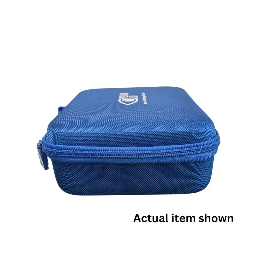 🔍 Vision Aid Magnifier Headset Battery Powered 5 Lenses Blue Case Crafting